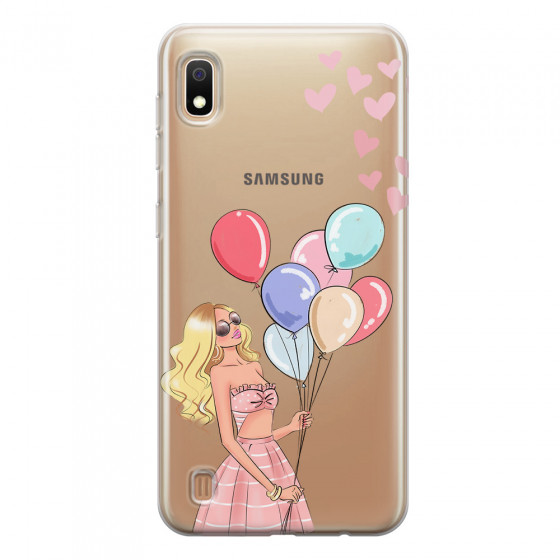 SAMSUNG - Galaxy A10 - Soft Clear Case - Balloon Party