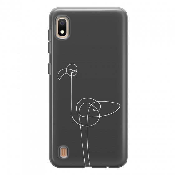 SAMSUNG - Galaxy A10 - Soft Clear Case - Flamingo Drawing