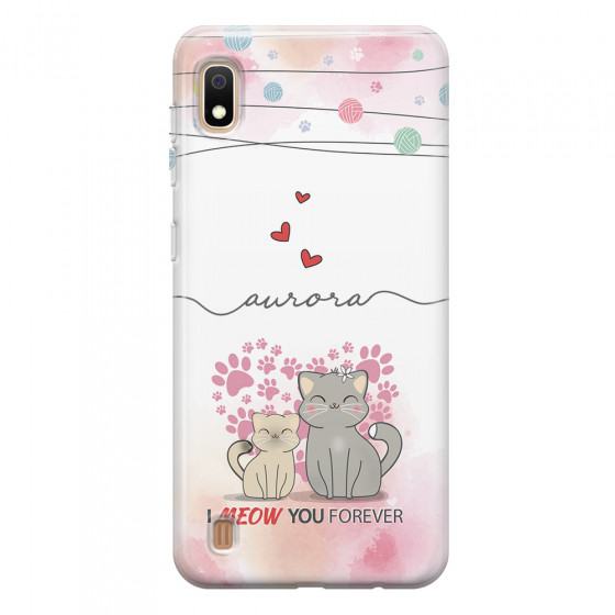 SAMSUNG - Galaxy A10 - Soft Clear Case - I Meow You Forever