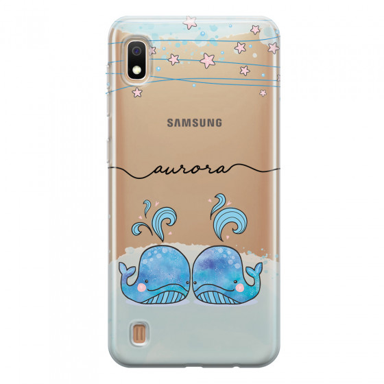 SAMSUNG - Galaxy A10 - Soft Clear Case - Little Whales