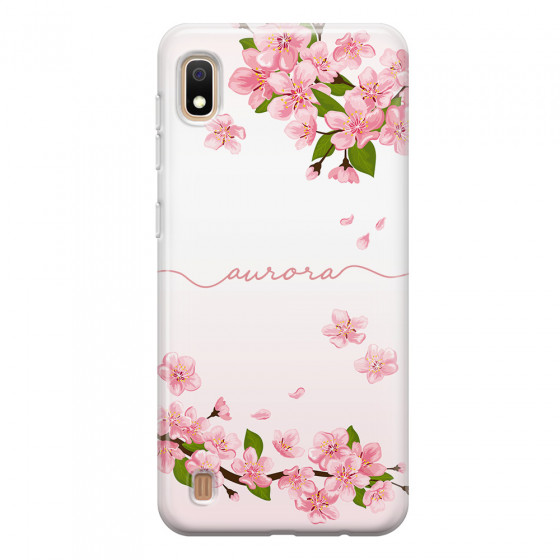 SAMSUNG - Galaxy A10 - Soft Clear Case - Sakura Handwritten