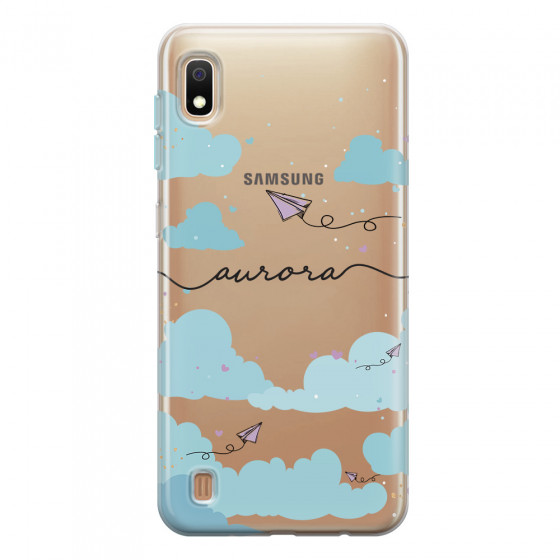 SAMSUNG - Galaxy A10 - Soft Clear Case - Up in the Clouds