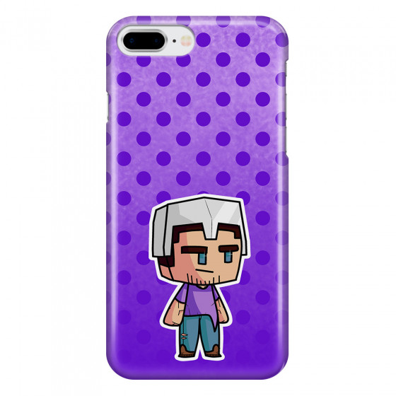 APPLE - iPhone 8 Plus - 3D Snap Case - Purple Shield Crafter