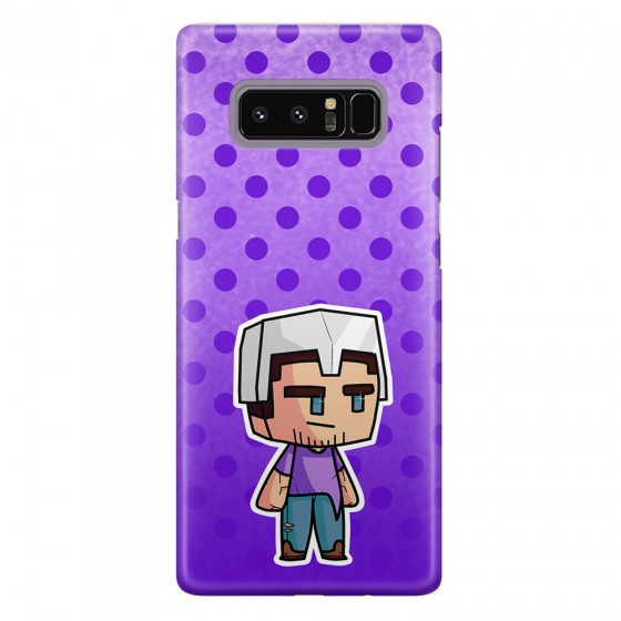 SAMSUNG - Galaxy Note 8 - 3D Snap Case - Purple Shield Crafter
