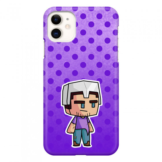 APPLE - iPhone 11 - 3D Snap Case - Purple Shield Crafter