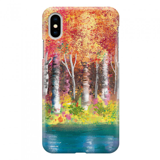 APPLE - iPhone XS - 3D Snap Case - Calm Birch Trees