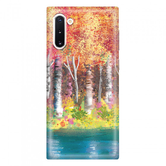 SAMSUNG - Galaxy Note 10 - Soft Clear Case - Calm Birch Trees