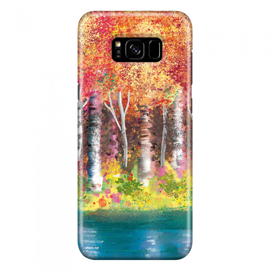 SAMSUNG - Galaxy S8 Plus - 3D Snap Case - Calm Birch Trees