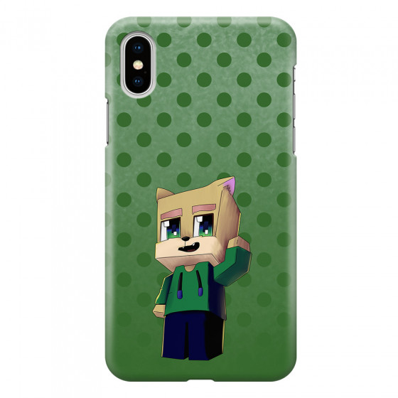 APPLE - iPhone XS - 3D Snap Case - Green Fox Player