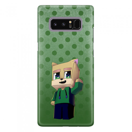SAMSUNG - Galaxy Note 8 - 3D Snap Case - Green Fox Player
