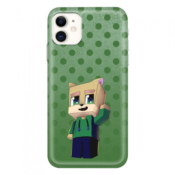 APPLE - iPhone 11 - Soft Clear Case - Green Fox Player