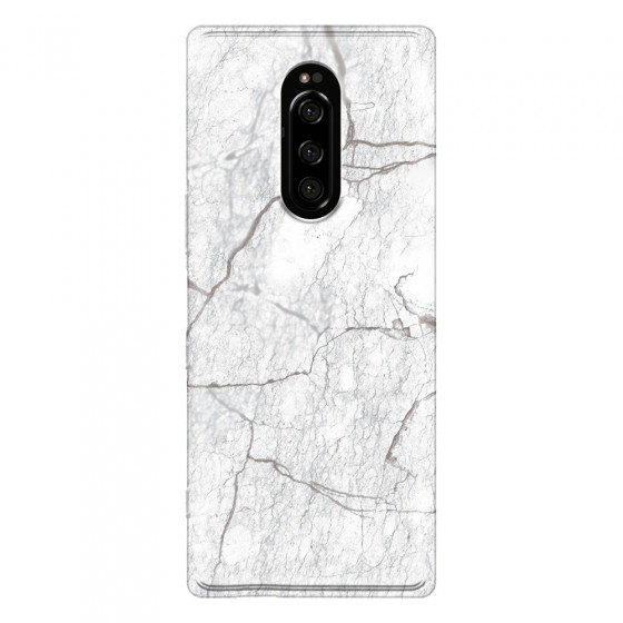 SONY - Sony Xperia 1 - Soft Clear Case - Pure Marble Collection II.