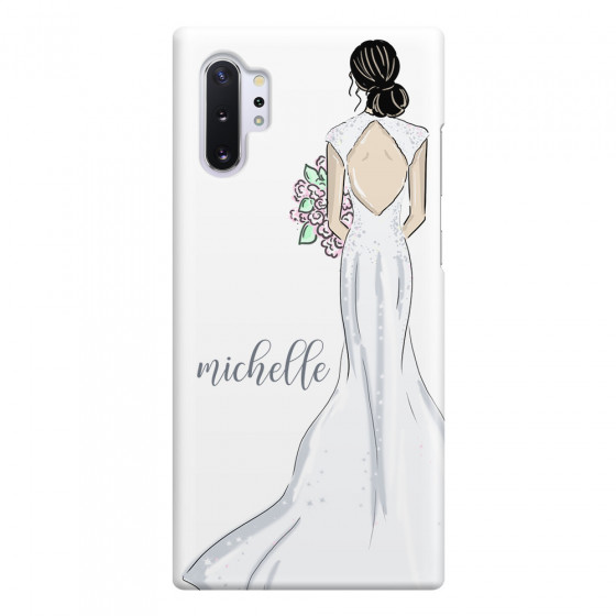 SAMSUNG - Galaxy Note 10 Plus - 3D Snap Case - Bride To Be Blackhair Dark