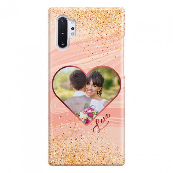 SAMSUNG - Galaxy Note 10 Plus - 3D Snap Case - Glitter Love Heart Photo