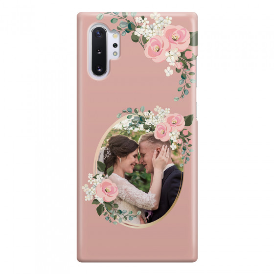 SAMSUNG - Galaxy Note 10 Plus - 3D Snap Case - Pink Floral Mirror Photo