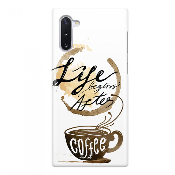 SAMSUNG - Galaxy Note 10 - 3D Snap Case - Life begins after coffee