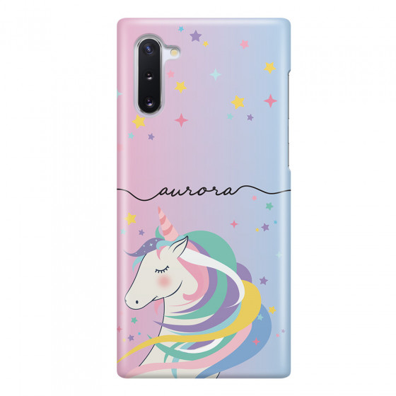 SAMSUNG - Galaxy Note 10 - 3D Snap Case - Pink Unicorn Handwritten