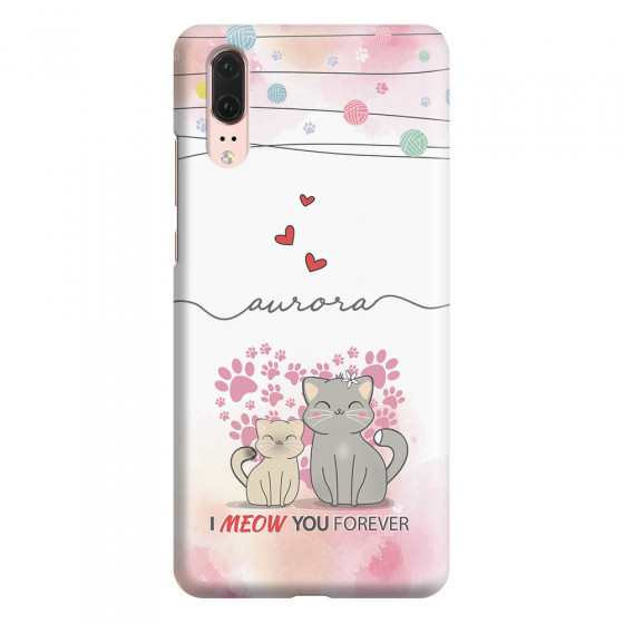 HUAWEI - P20 - 3D Snap Case - I Meow You Forever