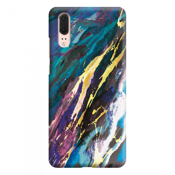 HUAWEI - P20 - 3D Snap Case - Marble Bahama Blue