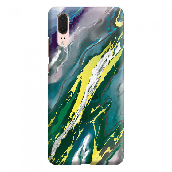 HUAWEI - P20 - 3D Snap Case - Marble Rainforest Green