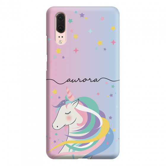 HUAWEI - P20 - 3D Snap Case - Pink Unicorn Handwritten