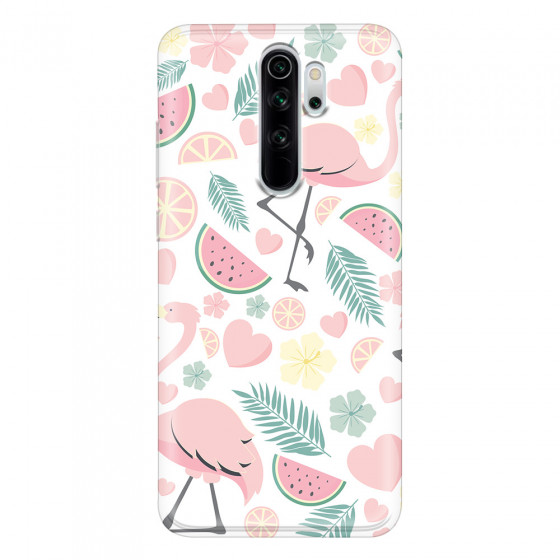 XIAOMI - Xiaomi Redmi Note 8 Pro - Soft Clear Case - Tropical Flamingo III