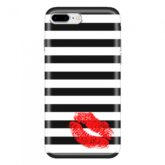 APPLE - iPhone 8 Plus - Soft Clear Case - B&W Lipstick