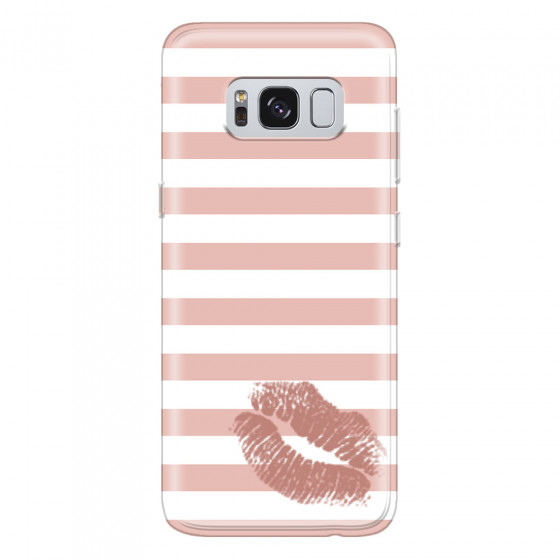 SAMSUNG - Galaxy S8 Plus - Soft Clear Case - Pink Lipstick