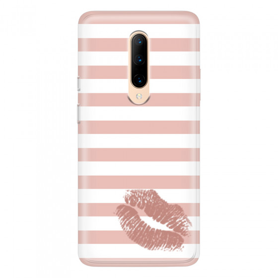 ONEPLUS - OnePlus 7 Pro - Soft Clear Case - Pink Lipstick
