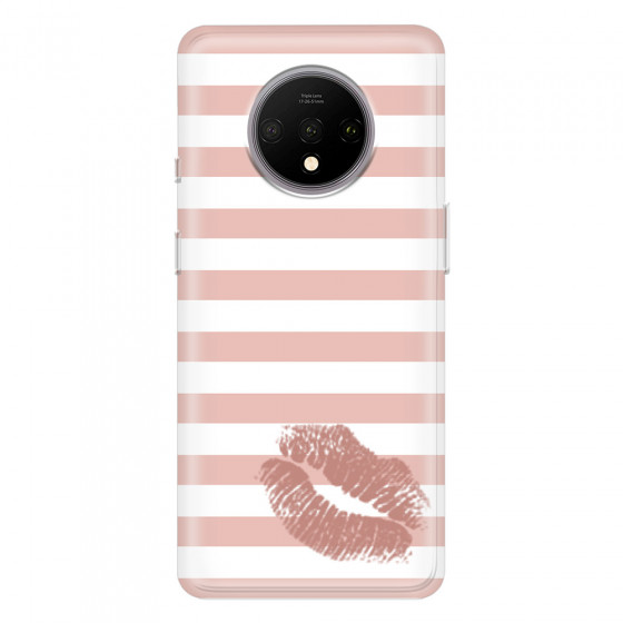 ONEPLUS - OnePlus 7T - Soft Clear Case - Pink Lipstick
