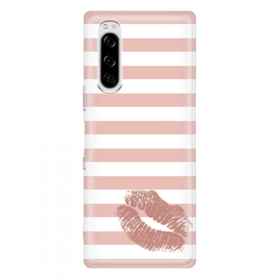 SONY - Sony Xperia 5 - Soft Clear Case - Pink Lipstick