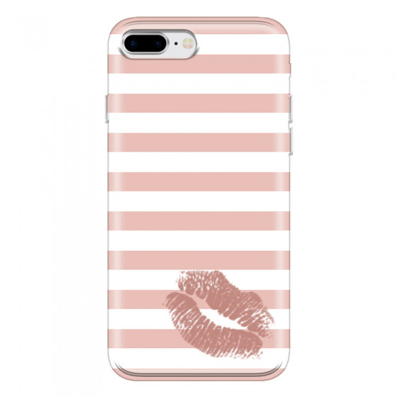 APPLE - iPhone 8 Plus - Soft Clear Case - Pink Lipstick
