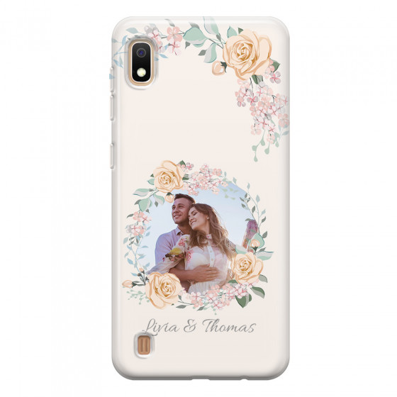 SAMSUNG - Galaxy A10 - Soft Clear Case - Frame Of Roses