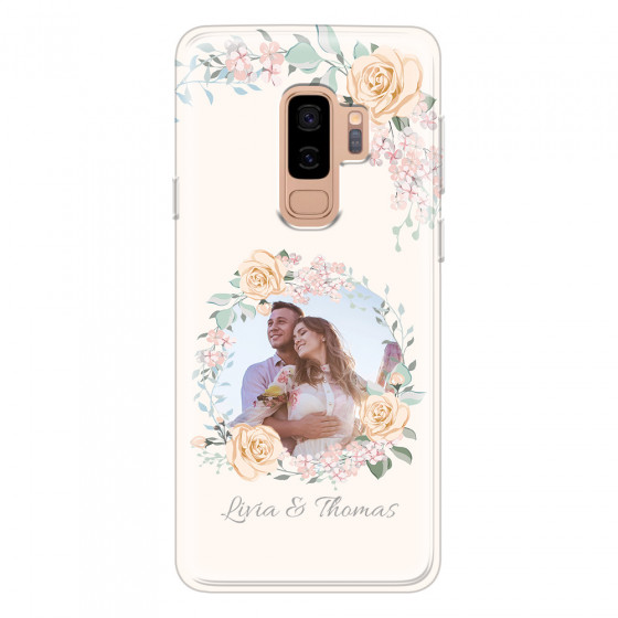 SAMSUNG - Galaxy S9 Plus 2018 - Soft Clear Case - Frame Of Roses