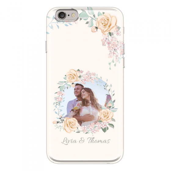 APPLE - iPhone 6S Plus - Soft Clear Case - Frame Of Roses