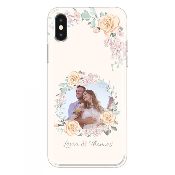 APPLE - iPhone XS - Soft Clear Case - Frame Of Roses