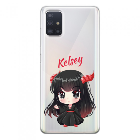 SAMSUNG - Galaxy A51 - Soft Clear Case - Chibi Kelsey
