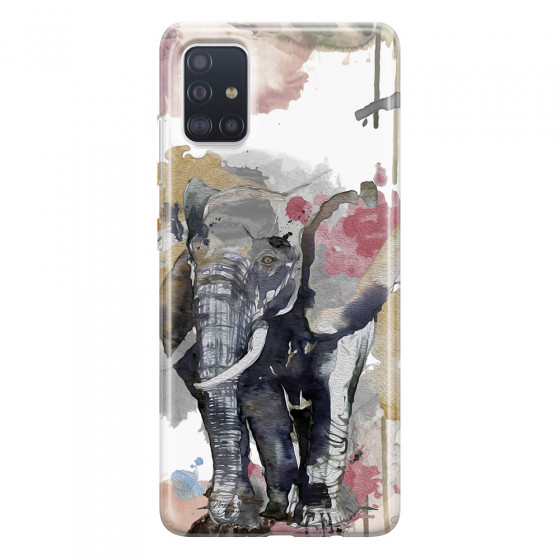 SAMSUNG - Galaxy A51 - Soft Clear Case - Elephant