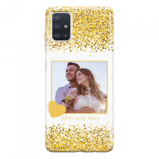SAMSUNG - Galaxy A51 - Soft Clear Case - Gold Memories