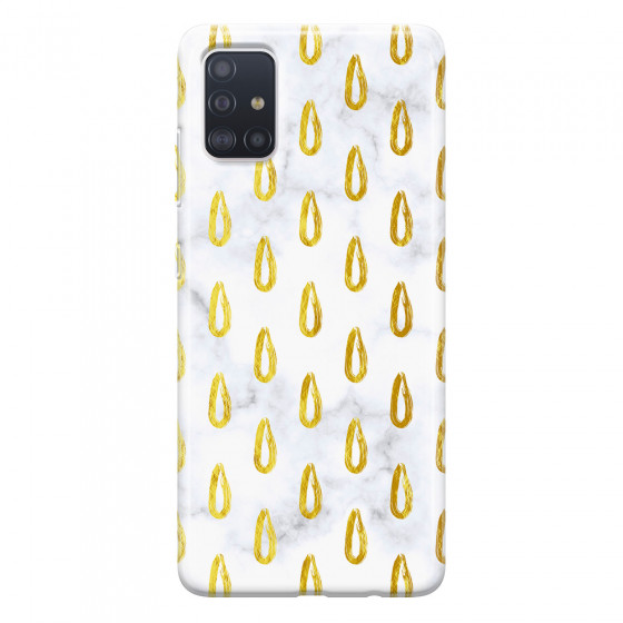 SAMSUNG - Galaxy A51 - Soft Clear Case - Marble Drops
