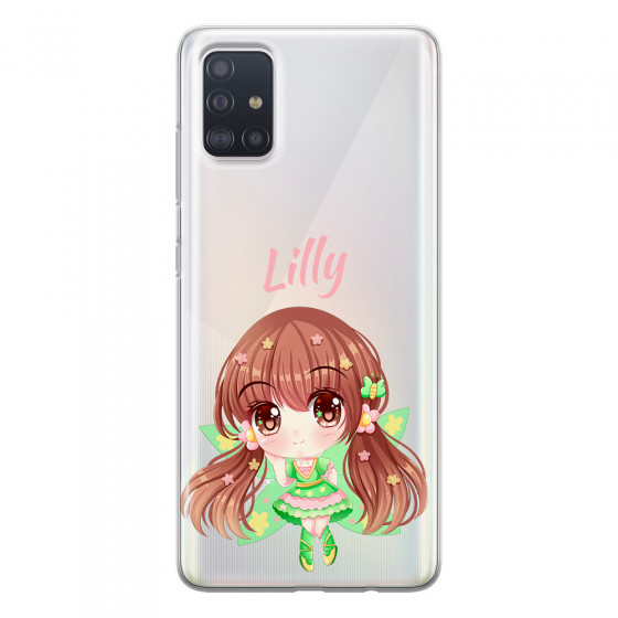 SAMSUNG - Galaxy A71 - Soft Clear Case - Chibi Lilly