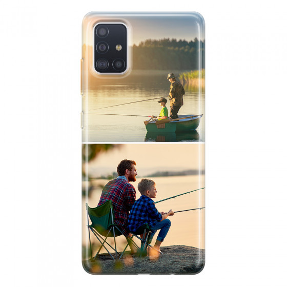 SAMSUNG - Galaxy A71 - Soft Clear Case - Collage of 2