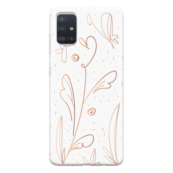 SAMSUNG - Galaxy A71 - Soft Clear Case - Flowers In Style