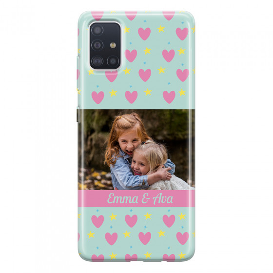 SAMSUNG - Galaxy A71 - Soft Clear Case - Heart Shaped Photo