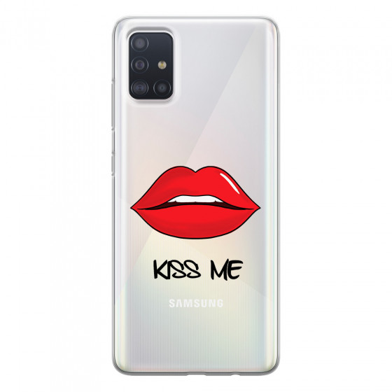 SAMSUNG - Galaxy A71 - Soft Clear Case - Kiss Me
