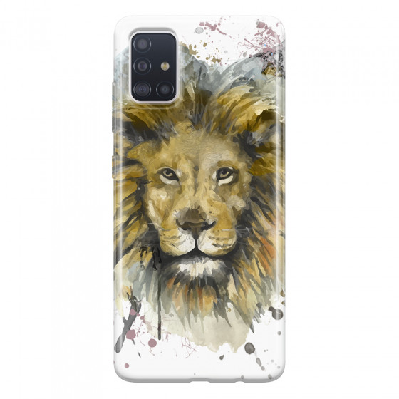 SAMSUNG - Galaxy A71 - Soft Clear Case - Lion