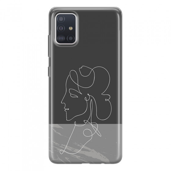 SAMSUNG - Galaxy A71 - Soft Clear Case - Miss Marble