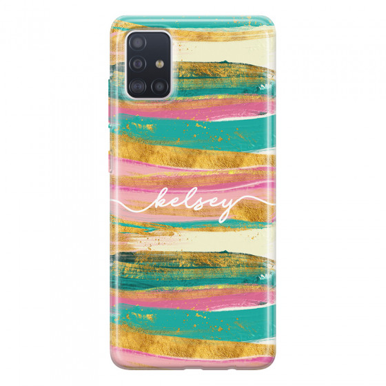 SAMSUNG - Galaxy A71 - Soft Clear Case - Pastel Palette