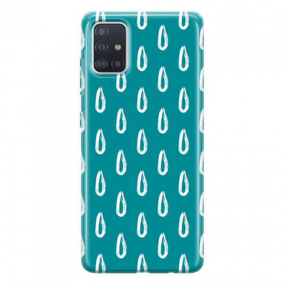 SAMSUNG - Galaxy A71 - Soft Clear Case - Pixel Drops
