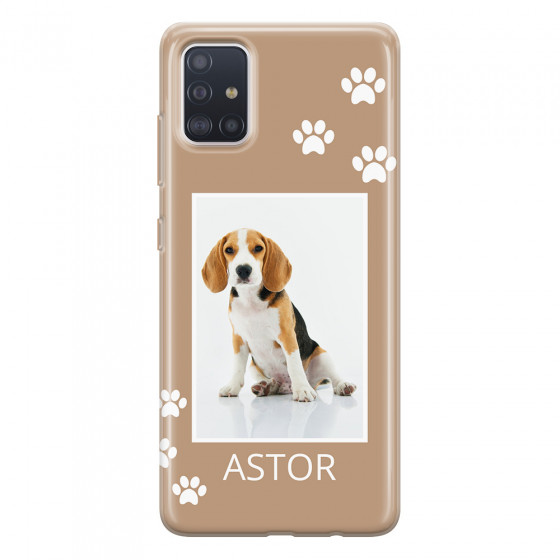 SAMSUNG - Galaxy A71 - Soft Clear Case - Puppy